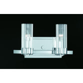 Glacier Two Light Bath Vanity in Chrome
