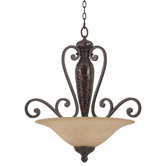 Jewelry 4 Light Inverted Pendant