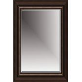 46" Beveled Mirror in Coffee
