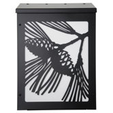 Pinecone Vertical Wall Mounted Mailbox