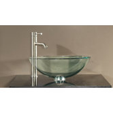 5.5" x 16.5" Tempered Glass Vessel Sink