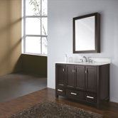 Modero Vanity and Mirror Set  in Espresso
