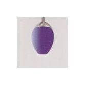 Flora Single Light Pendant with Blue Glass Diffuser in Chrome