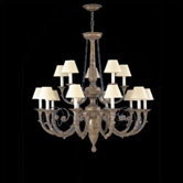 Menorca Traditional Chandelier in Ancient Silver