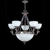 Granada Traditional Chandelier in Pewter