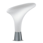 Bollard Table Lamp in Metallic Gray