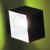 Domino One Light Wall Sconce in Metallic Gray with Black Glass