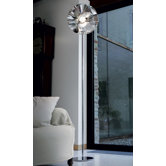 Floral Floor Lamp in Chrome