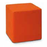 Oyster Pouf Cube Ottoman