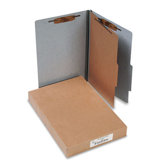Presstex 20-Point Classification Folders, Legal, 4-Section, Red, 10/Box