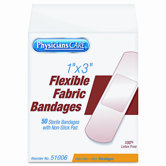 Physicianscare First Aid Fabric Bandages, Box of 50