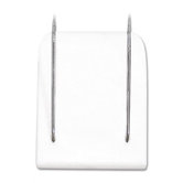 Panel Wall Hooks, Plastic with Metal Insert Points, 5/Pack