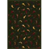 Whimsy Jalapeno Fiesta Emerald Novelty Rug