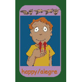 Educational Signs of Emotions Kids Rug