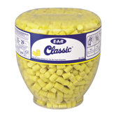 Classic&reg; One Touch Dispenser Refill With Single Use Cylinder Shaped PVC And Foam Uncorded E-A-R&reg; Classic Earplugs (500 Pair Per One Touch Refill Bottle)