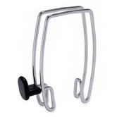 Garment Clip, Cubicle, 7/8"x4-1/4"x4-5/8", 1 Hook Clip, Chrome