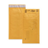Bubble Mailer,w/Peel and Seal,No. 00,5"x10",25/CT,Kraft