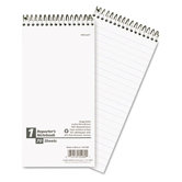 Reporter Spiral Notebook, Gregg Rule, 4 x 8, White, 70 Sheets