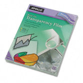 Write-On Transparency Film, Letter, 100/Box