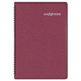 Weekly Appointment Book with Tabbed Tel/Address Pages, 4-7/8 x 8, Black, 2013