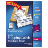 Shipping Labels with Paper Receipt, 50/Pack