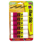 Application Permanent Glue Stics, Stick, 6/Pack