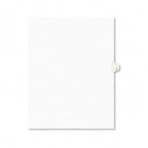 Avery-Style Legal Side Tab Dividers, One-Tab, Title L, Letter, White, Pack of 25