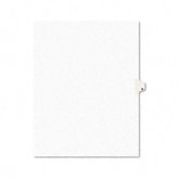 Avery-Style Legal Side Tab Dividers, One-Tab, Title M, Letter, White, Pack of 25