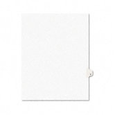 Avery-Style Legal Side Tab Dividers, One-Tab, Title S, Letter, White, Pack of 25