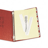 Gold Line Data Binder Insertable Tab Index, 14-7/8 X 11 (6 Tabs, 6/Set)