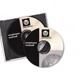 Laser CD/DVD Labels, Glossy Clear, 40/Pack