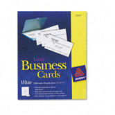Laser Business Cards, 2 x 3-1/2, White, 10 Cards per Sheet, 2,500 Cards per Box