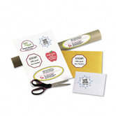 Inkjet Mailing Labels, 8-1/2 x 11, White, 25/Pack