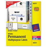 Permanent Id Laser Labels, 225/Pack