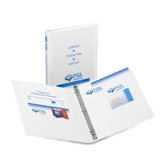 3-Ring View Binder, 1/2" Capacity, 11"x8-1/2", Various Colors