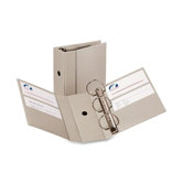 Heavy-Duty EZD Binder, 11"x8-1/2", Gray, 5" Capacity
