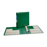 Heavy-Duty Vinyl EZD Ring Reference Binder, 2in Capacity, Green