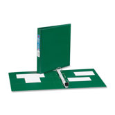 Heavy-Duty Vinyl EZD Ring Reference Binder, 1in Capacity, Green