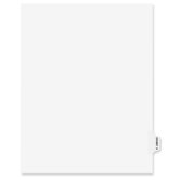 Preprinted Legal Side Tab Dividers, Exhibit S, Letter, White, 25/Pack