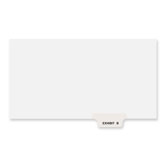 Preprinted Legal Bottom Tab Dividers, Exhibit B, Letter, 25/Pack