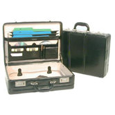 Large Leather Expander Attache Case