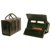 Leather Double Handle Catalog Laptop Case