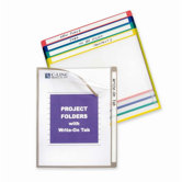 Project Folders, Colored, 11"x8-1/2", 25 per Box, Assorted