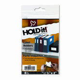 Self-Adhesive Label Holders for Binders, 3/4 x 3, Clear, 8 per Pack