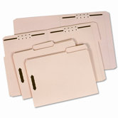 Globe-Weis Folder, One Fastener, 1/3 Cut Top Tab, Legal, 18 Point, Manila (50/Box)