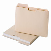Globe-Weis Expanding File Folder Pocket, Letter, 11 Point Manila (10/Pack)