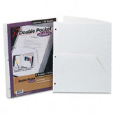 Untabbed Ring Binder Double Pocket Dividers (5/Pack)