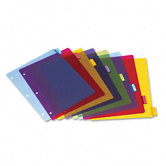 Poly Index Dividers, 4 Sets/Pack, 8-Tabs/Set, 4 Sets/Pack