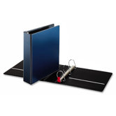 D-Ring Binder, 2" Capacity, 11"x8-1/2", Medium Blue