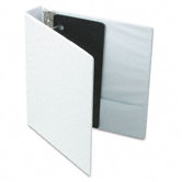 Vinyl Clearvue Xtravalue D-Ring Presentation Binder, 1-1/2in Cap, White